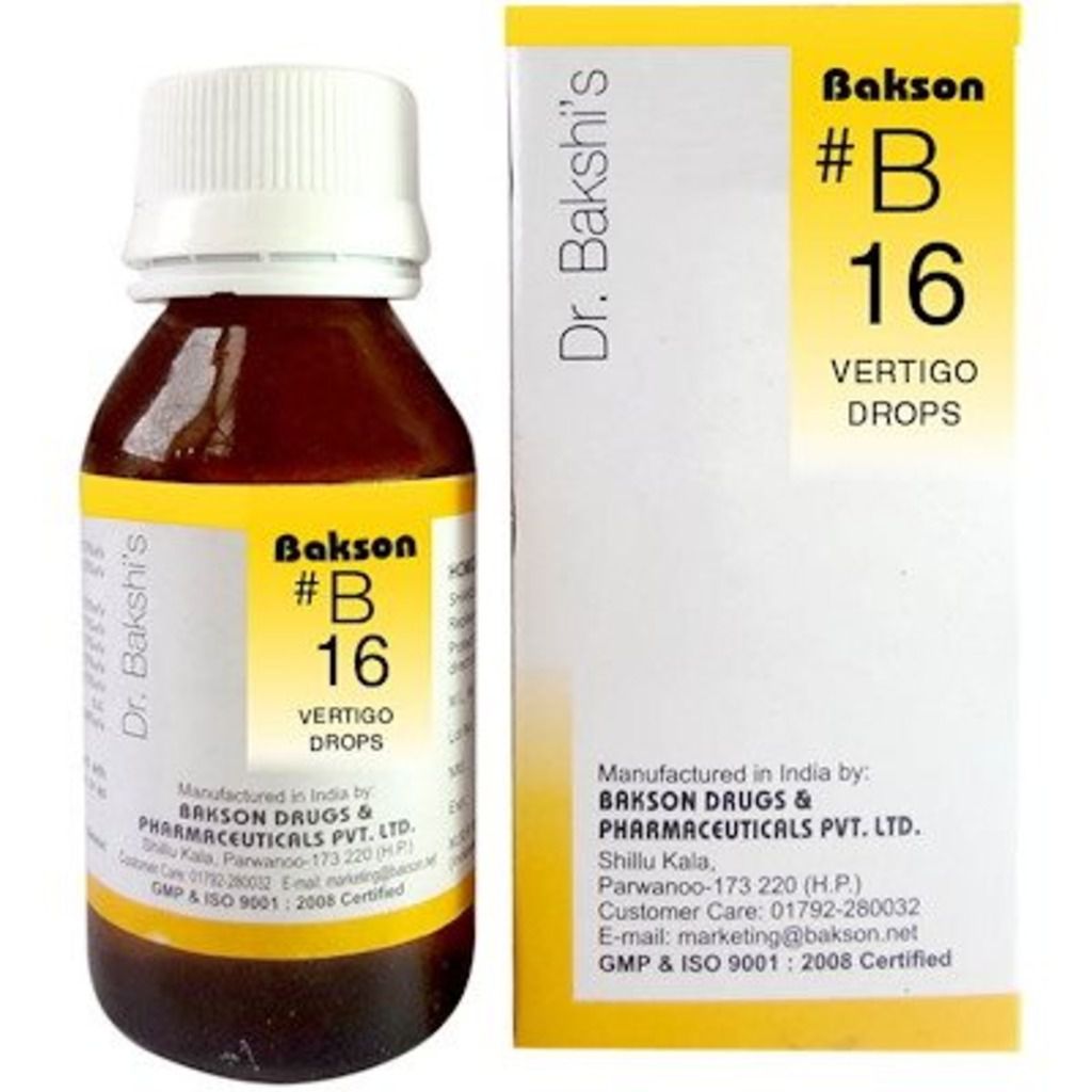 Baksons B16 Vertigo Drops