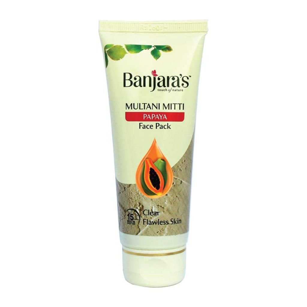 Banjaras Multani Mitti with Papaya Tube Face Pack