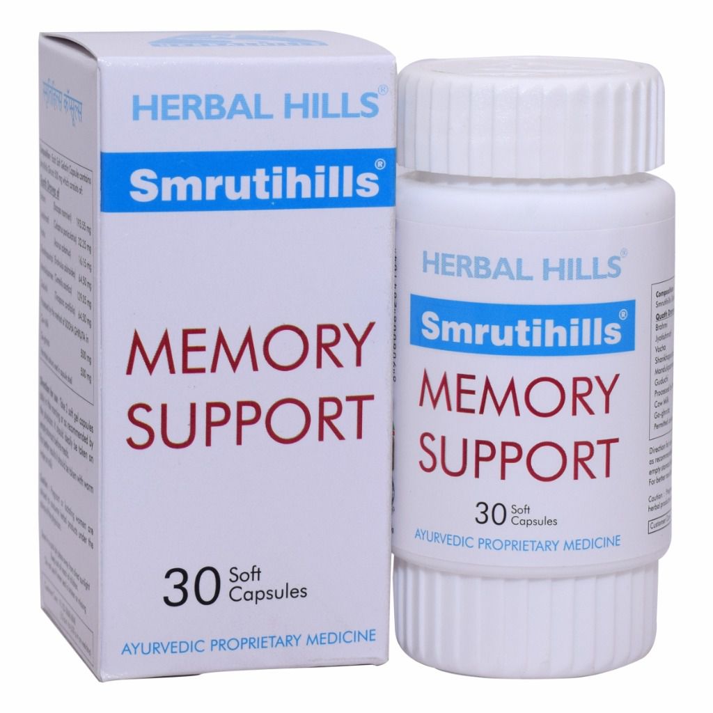 Herbal Hills Smrutihills Ayurvedic Memory Booster Capsules