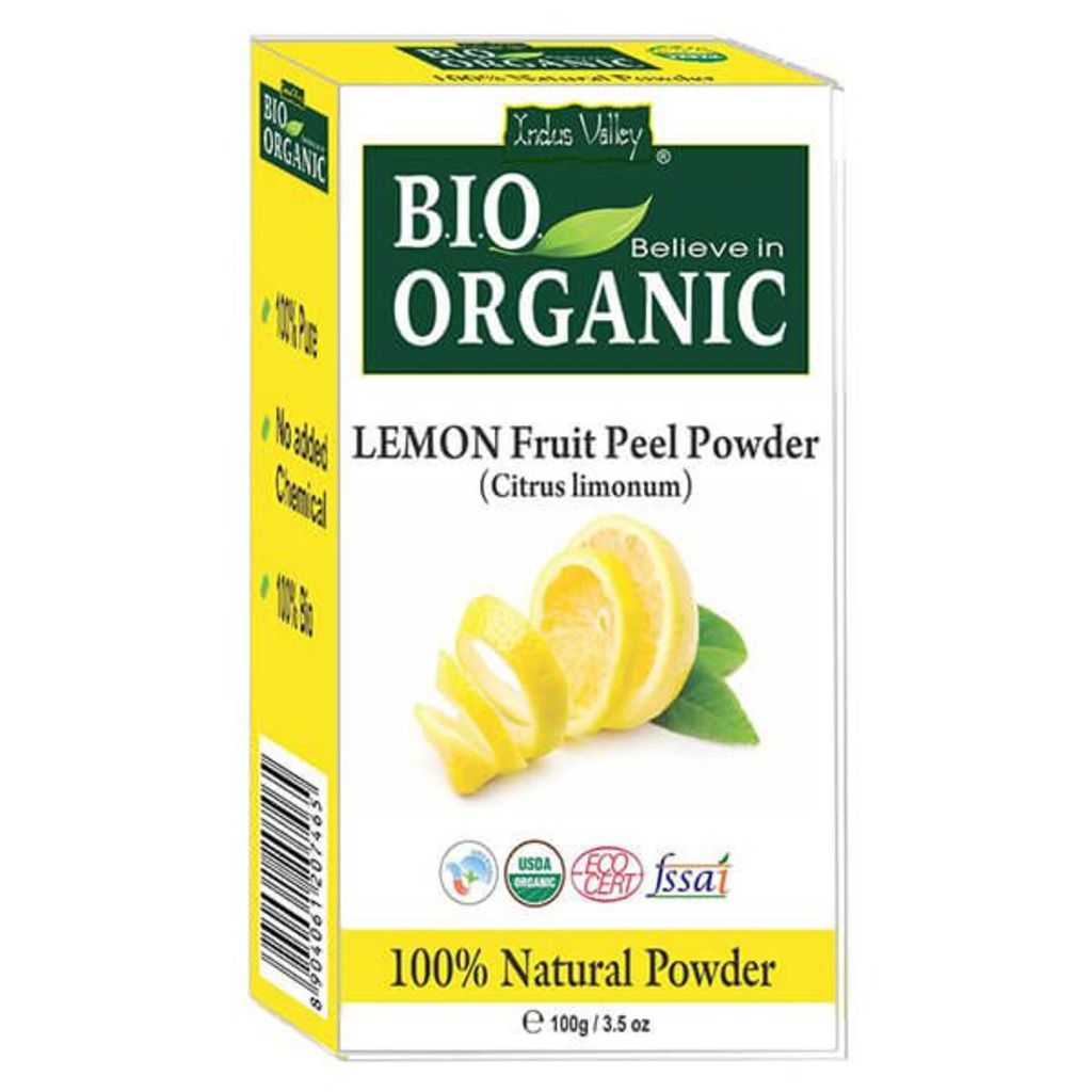 Indus Valley Bio Organic Lemon Fruit Peel Powder