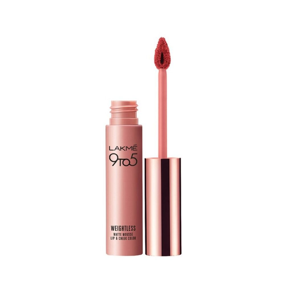 Lakme 9 to 5 Weightless Matte Mousse Lip and Cheek Color - 9 gm