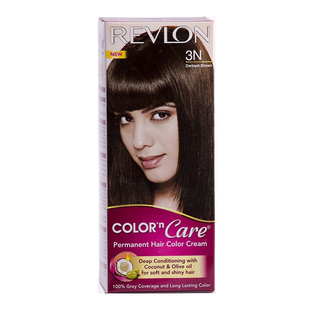 Revlon Color And Care Permanent Hair Color Cream - 1 No (40 gm + 67.5 ml)