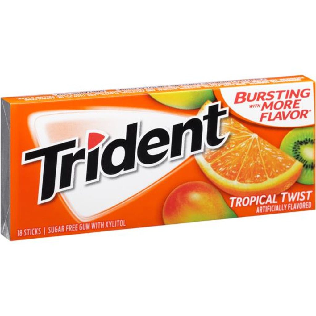 Trident Tropical Twist Sugar Free Mint